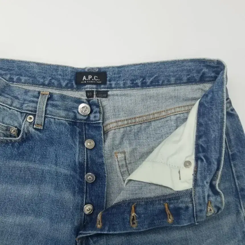 일본 a.p.c 아페쎄 셀비지 데님팬츠 청바지