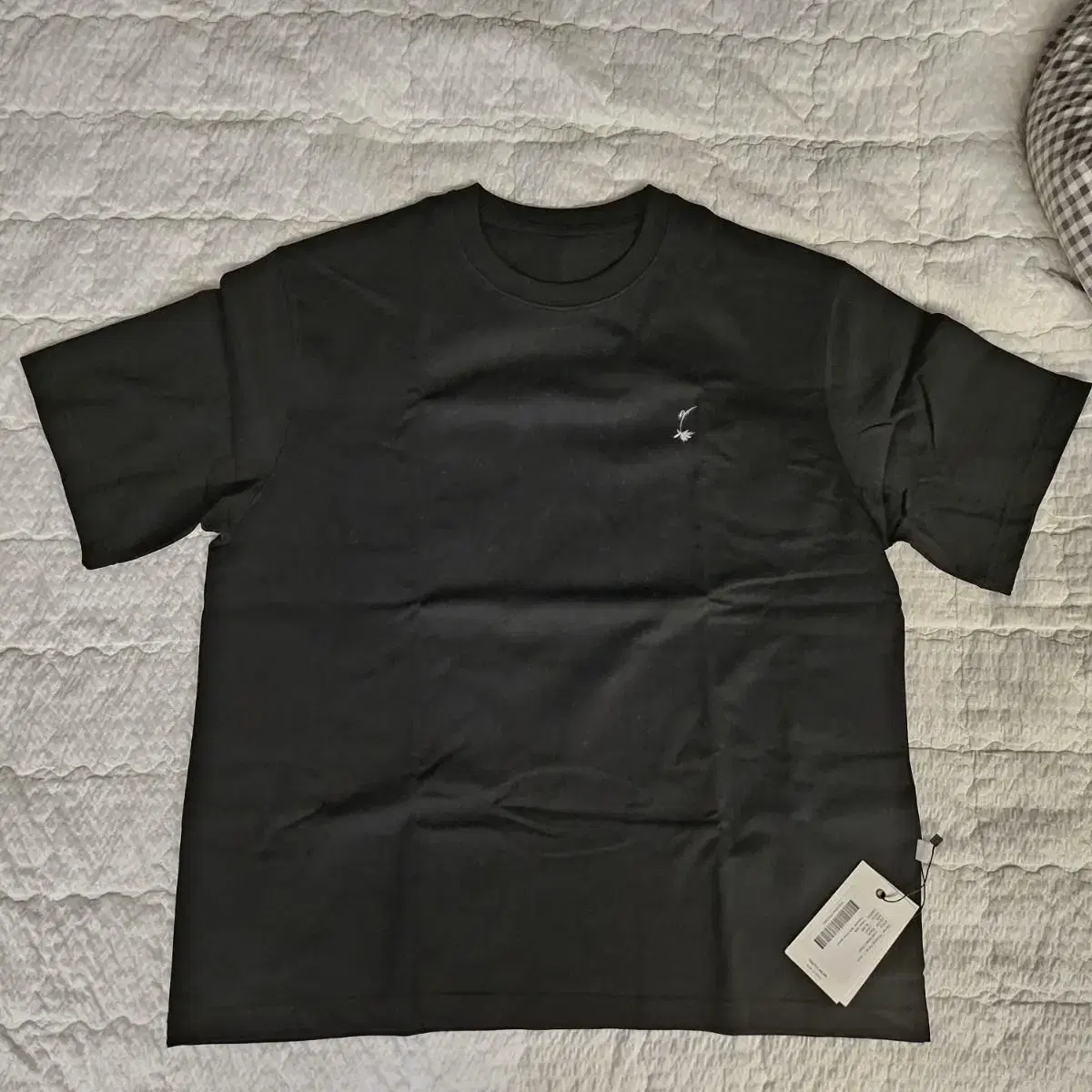 Vernal Printing Panel T-Shirt BLACK