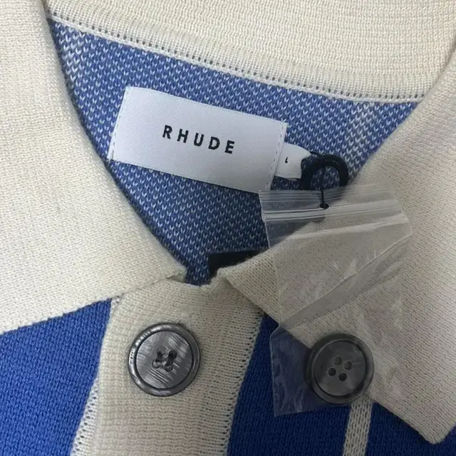 Rhude 캐시미어 폴로 셔츠 L