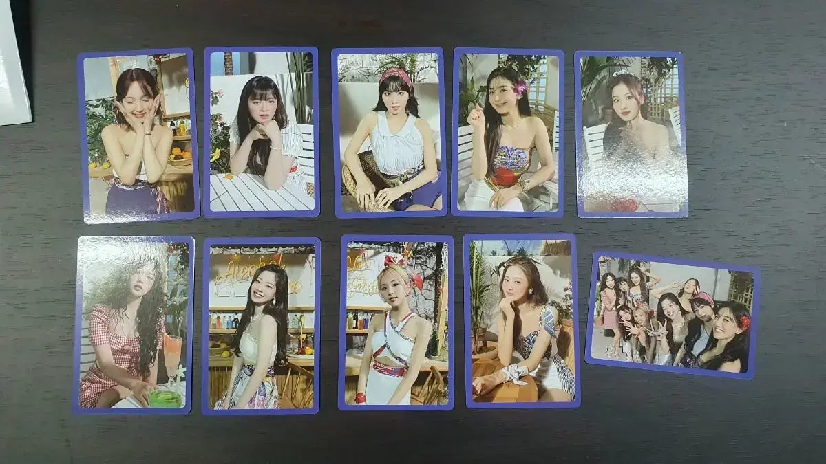 New product)TWICE - TASTE OF LOVE memberAll membersAll double-sidedPhotocard oldPrivilegeOfficial goods