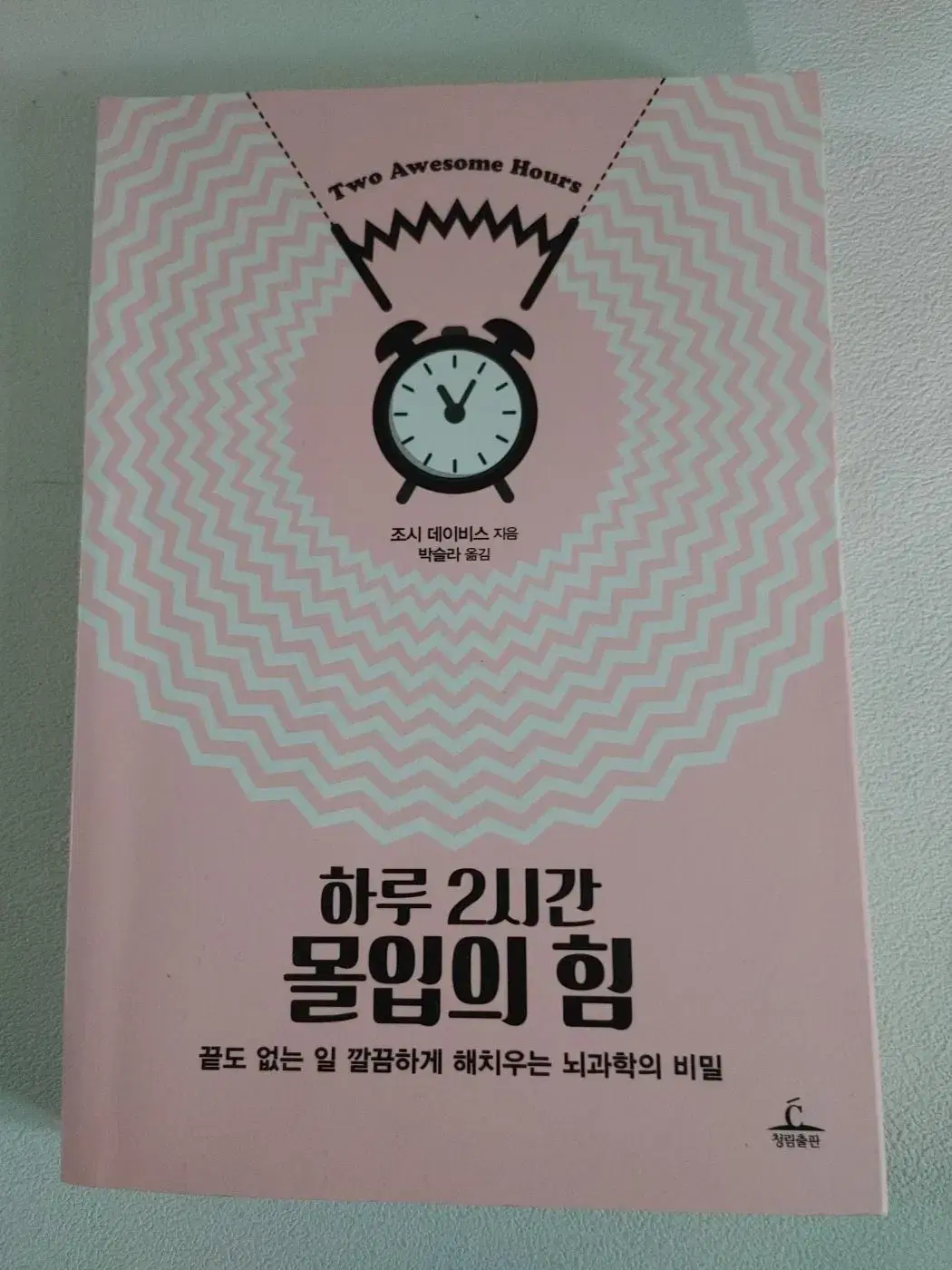 자기계발 시간관리 하루 2시간 몰입의 힘 도서 책