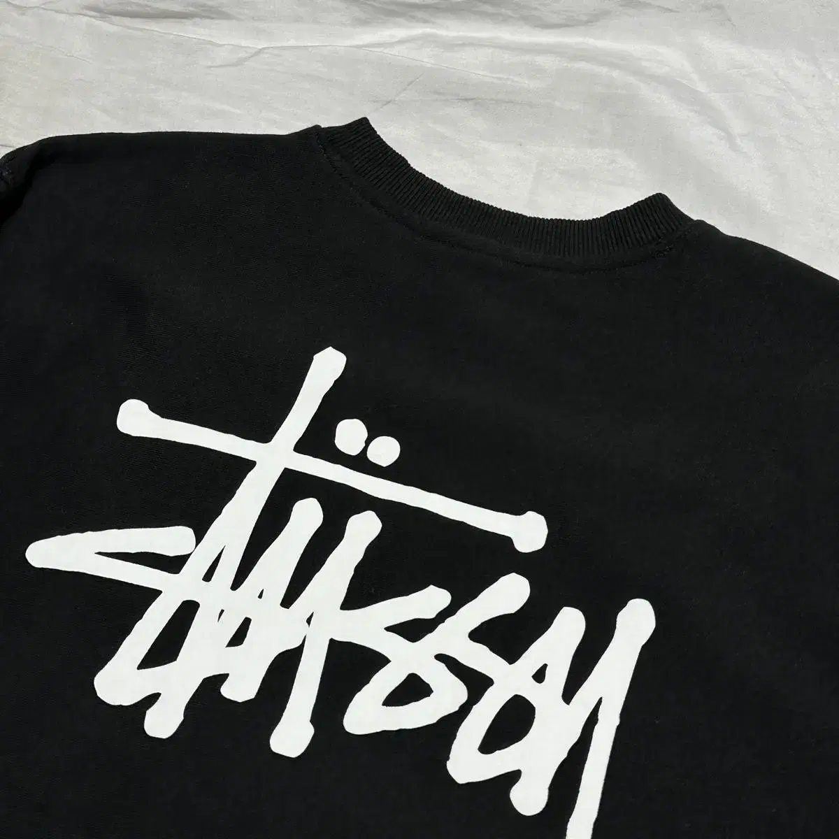 S 00s Stussy Back Big Logo Man to Man