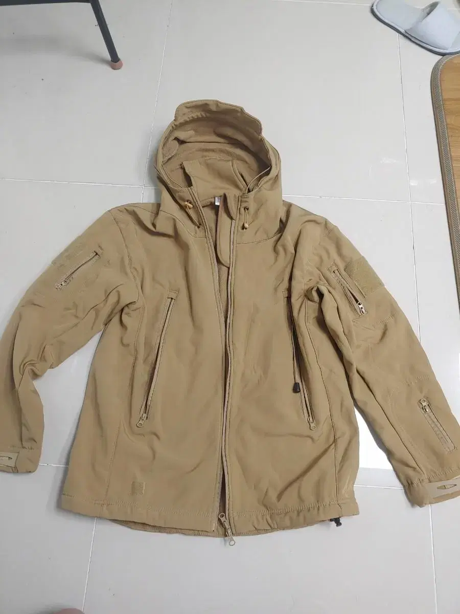 Shiver-PMC Tactical Softshell Jacket QuiltedDesert Tan XL(Korea size 105)