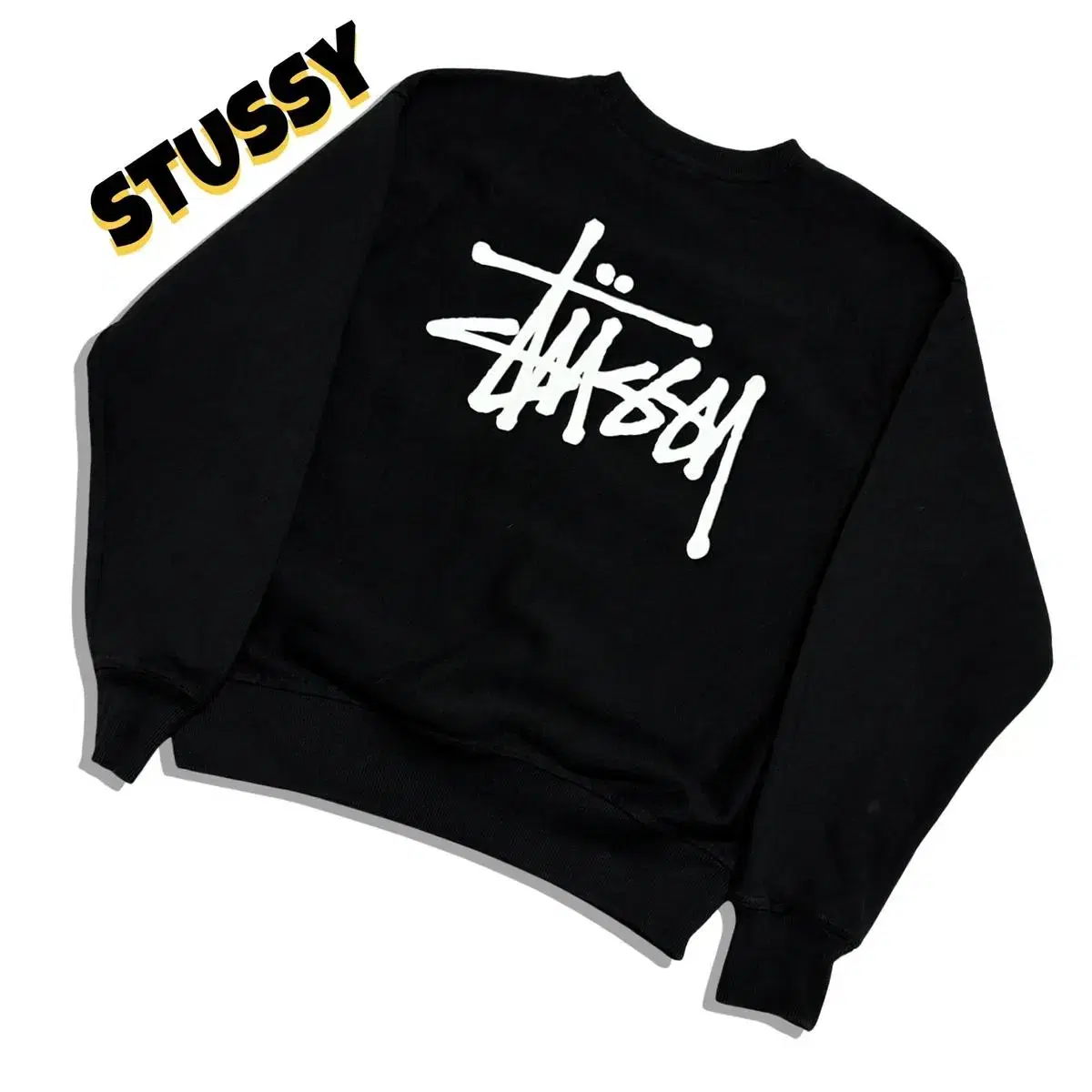 00s stussy back big logo man to man