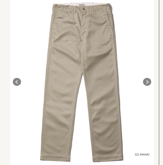 BUZZ RICKSON'S Buzz Rickson Chino Pants