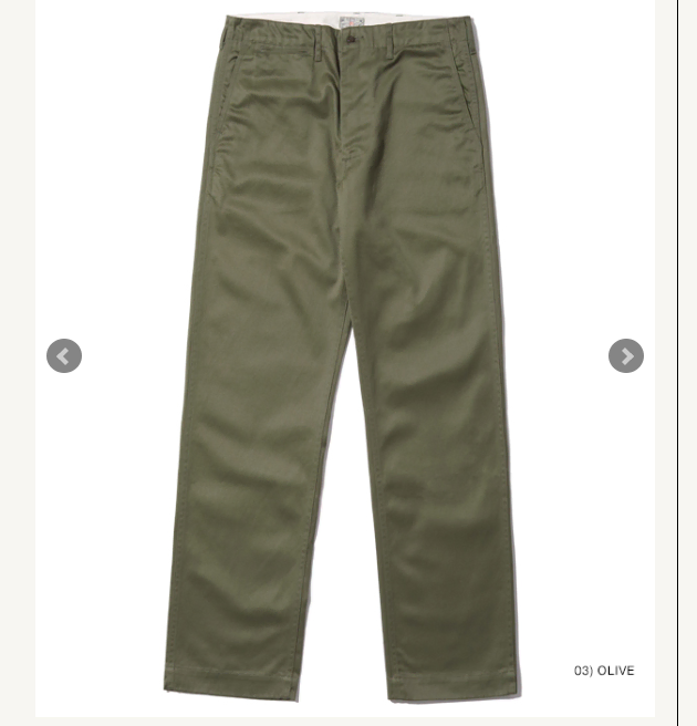 BUZZ RICKSON'S Buzz Rickson Chino Pants