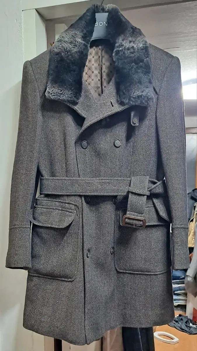 KINLOCH? Men's Woolen Double Coat (95" to 95 vahn)