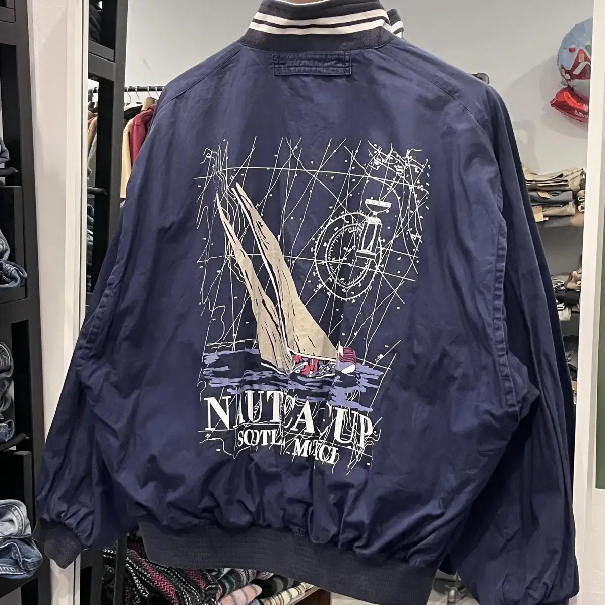 90s Nautica 노티카 리버서블 블루종 자켓