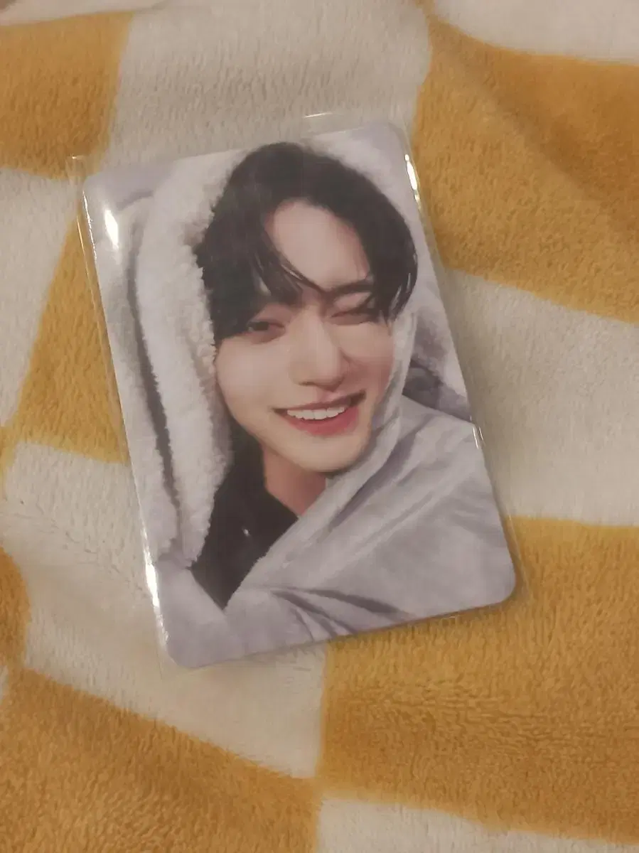 zb1 makestar rabbit blanket unreleased photocard jiung