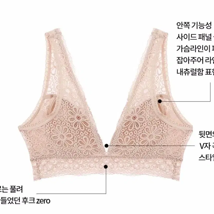 컴포트랩 코코 홑겹 브라렛 95G 글램 브라 브래지어 80D 80E 85