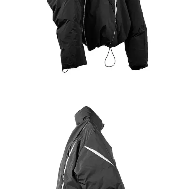 콰스KAUS Diagonal Slice Padded Jacket 패딩