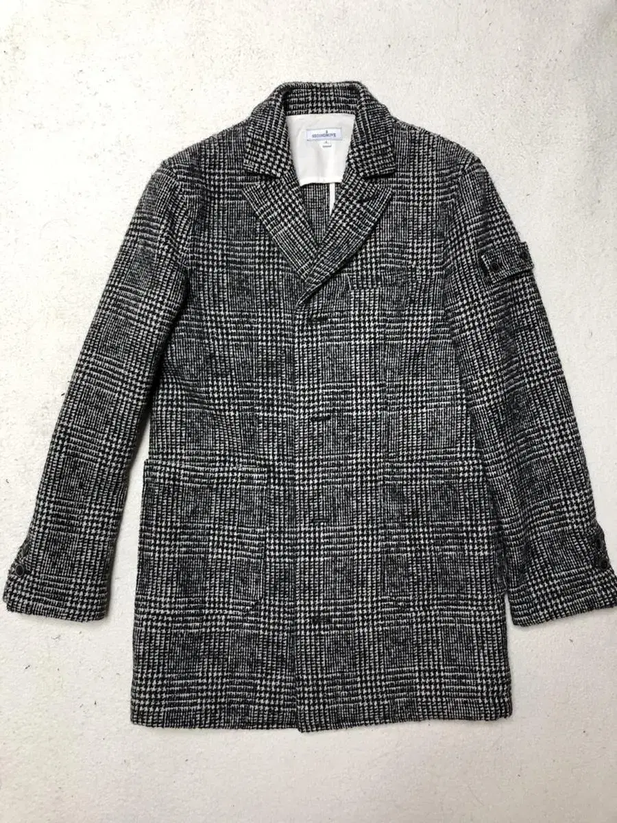 Secondmove Glencheck Coat Black M