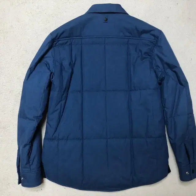 세컨무브 QUILTTED CPO SHIRTS JACKET BLUE 라지