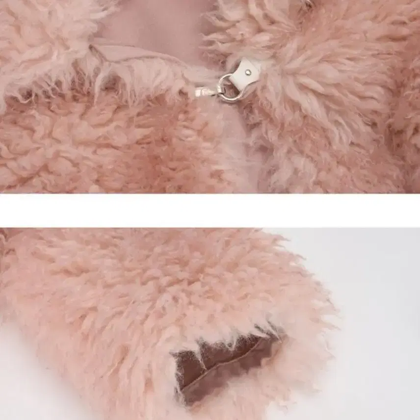 더티스 SHEARING BUCKLE FUR CROP JACKET_TT3W