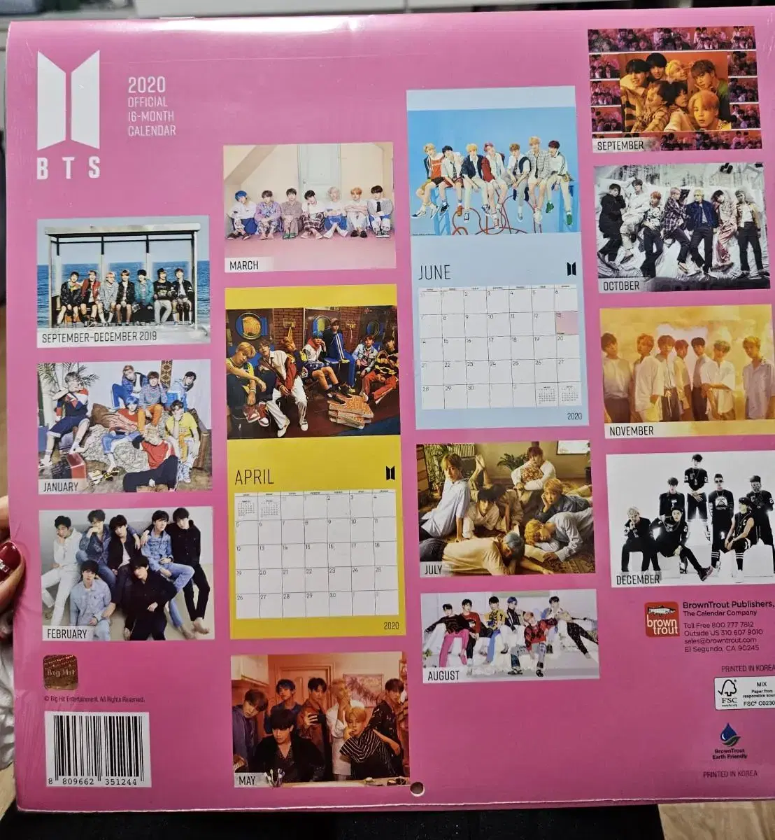 BTS bangtan 2019 Seoul pop up Calendar2020unsealed