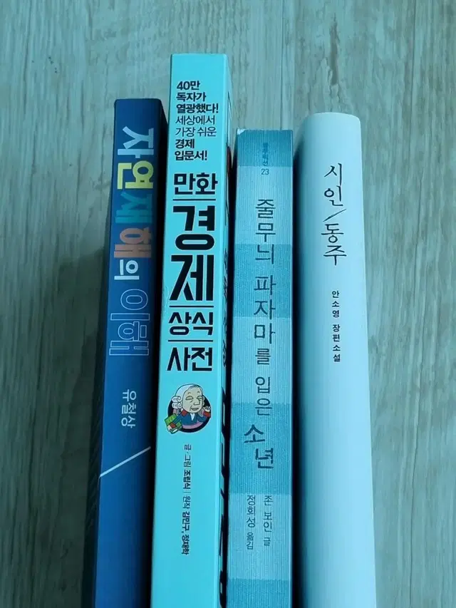 책 판매합니다! (경제,동주,소설,자연재해)