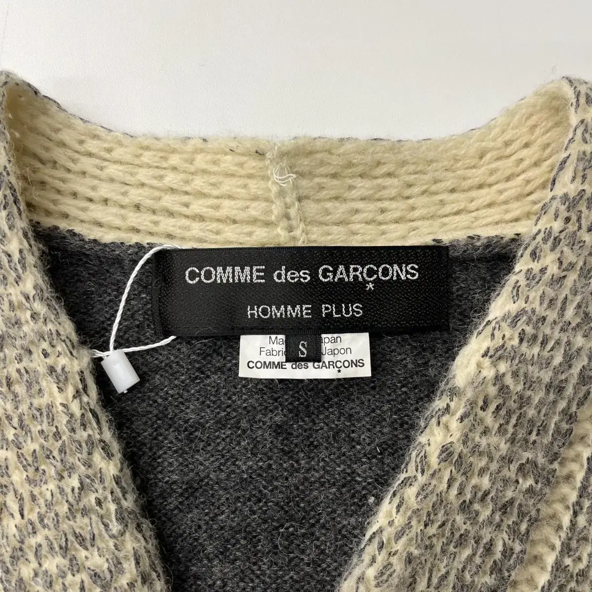 Comme des garcons 꼼데가르송 옴므플리스 갤슨 배색 케이블