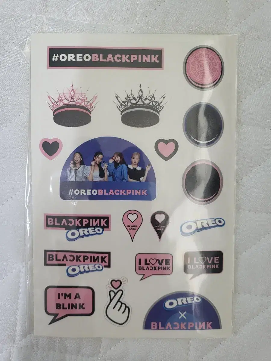 Black Pink Oreo Sticker