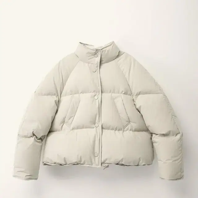 낫띵리튼 패딩 Cropped string puffer jacket (Wh