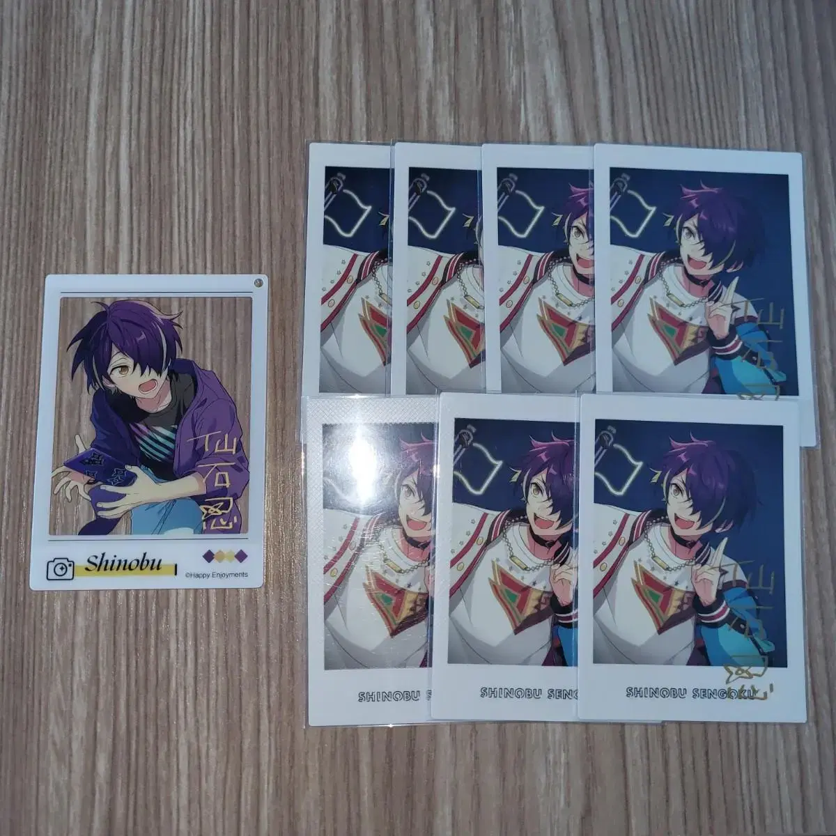 Bulk) Angsta Shinobu Encounter polaroid Acrylic & 7th Anniversary Pashotzu 7 pieces