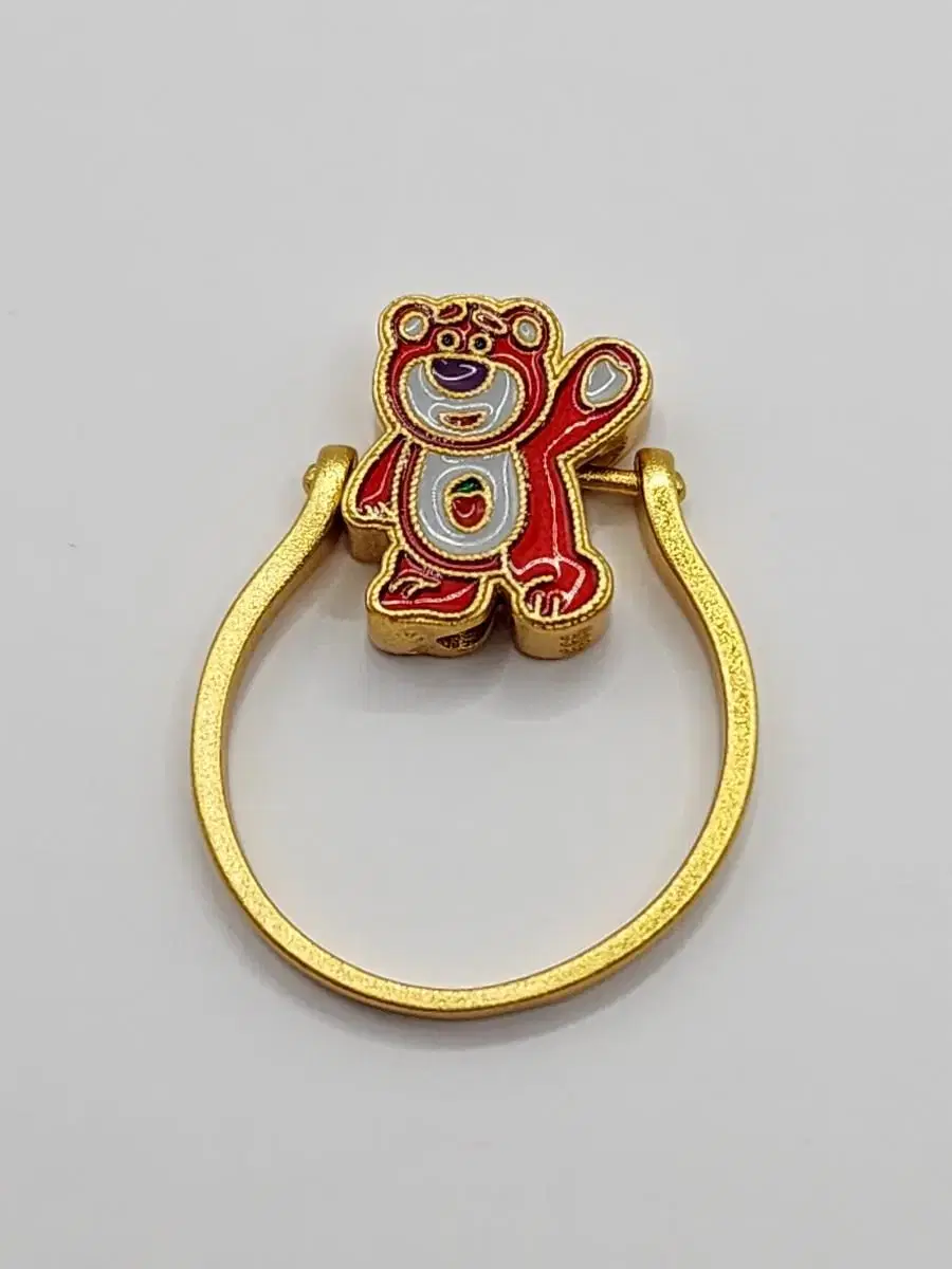 New product golden bear pendant bracelet charm suzy decoration bulk golden ring decoration ring