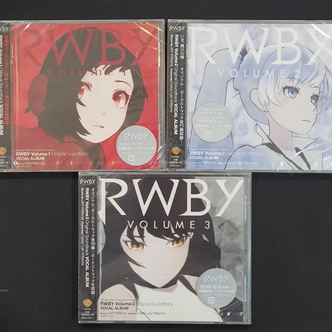 [미개봉 CD] RWBY OST VOL 1.2.3 일괄 판매