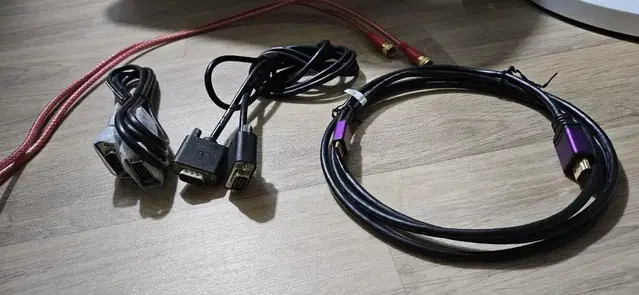 컴퓨터 케이블 일괄(tv연결 hdmi)