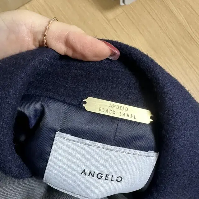 프리사이즈/ ANGELO BLACK LABEL 핸드메이드 코트 네이비