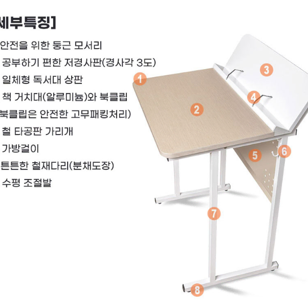 [무료배송]더블데스크 공부책상 학원 학교 공부방 집 사무실 책상 테이블