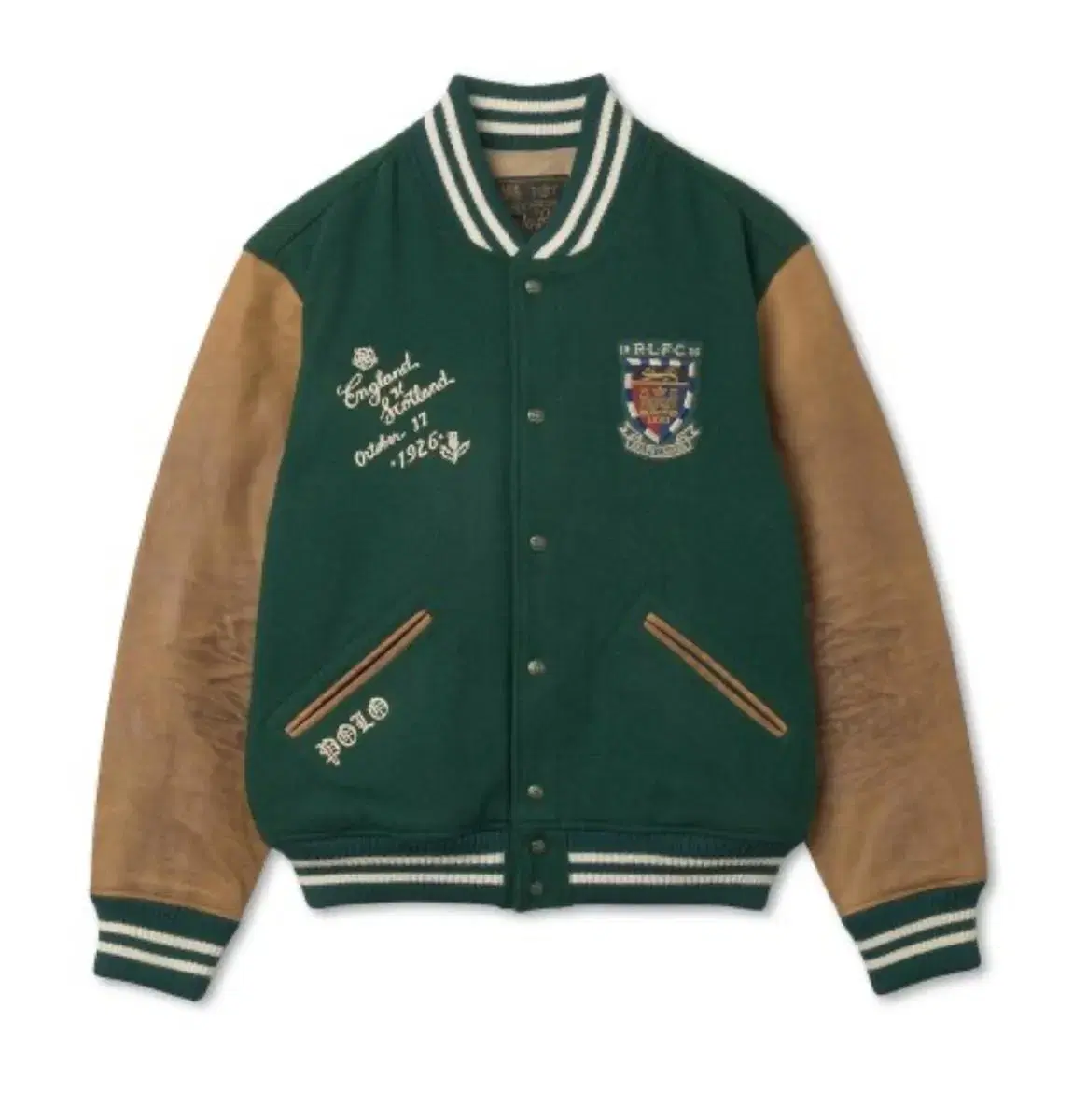 [새상품 L]Polo Ralph Lauren Varsity Jacket L size New product communication available