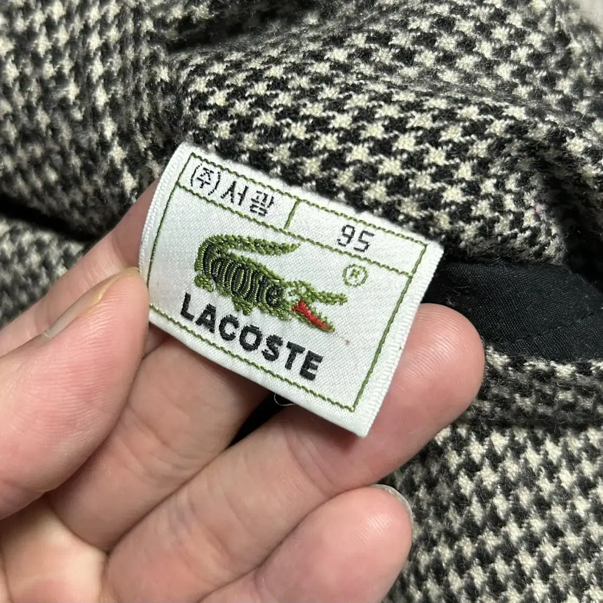 [ M ] Lacoste 라코스테 리버시블 모직 자켓