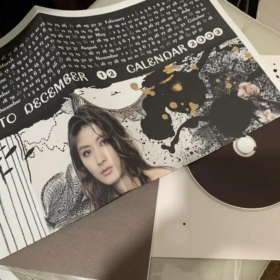 중고 홍콩 가수 배우 진혜림 앨범 CD 2002 캘린더 포함