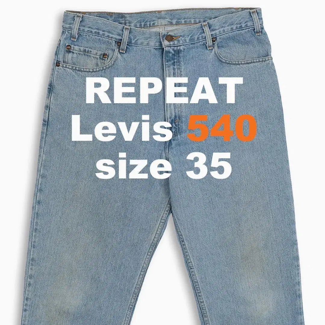 Levi's 540 Orangetab 90s 35 Size OR5403601