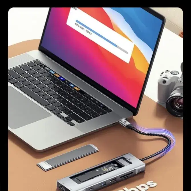 8in1 c타입 멀티허브 USB3.2 HDMI PD충전 M.2