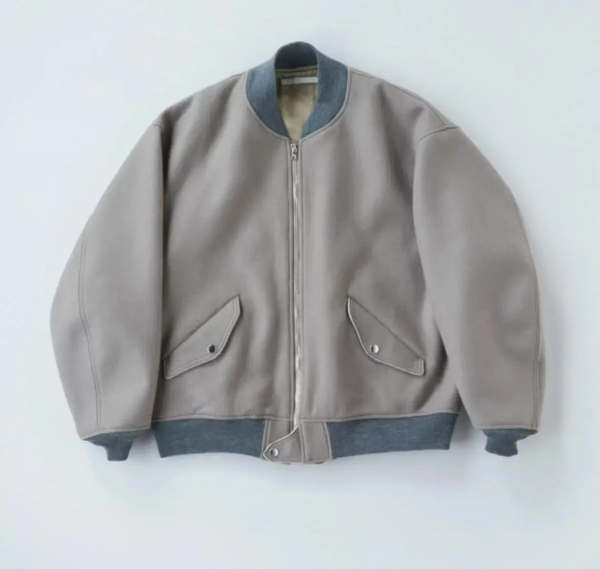 22AW Captain Sunshine Wool Flight Jacket 40 Gray