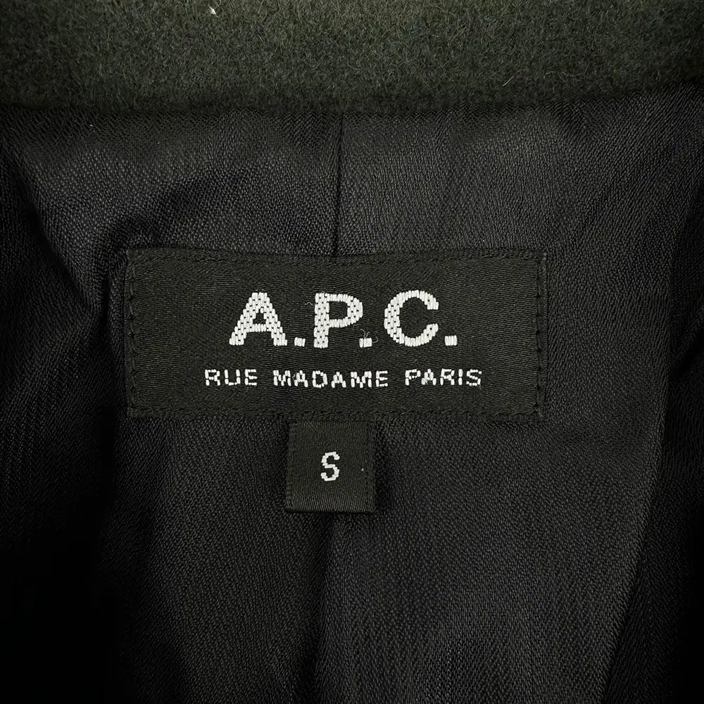 [남성 90] 아페쎄 APC 싱글 롱코트 울 나일론 빈티지 (17841)