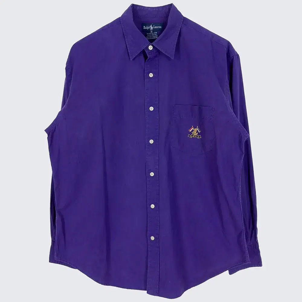 [Men's 105] Polo Ralph Lauren Solid Shirt Southern Cotton Vintage (17849)