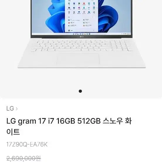 lg 그램 17인치 i7