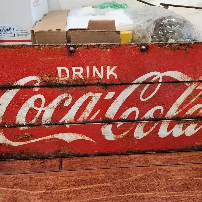 빈티지/앤틱 코카콜라 우드 광고사인 Coca Cola 오리지널 콜렉션