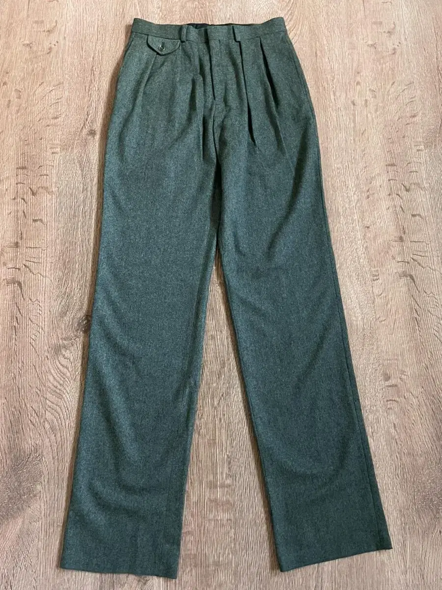 Polo Ralph Lauren Gray Wool Trousers in Ralph Lauren Gray Wool (Deadstock)