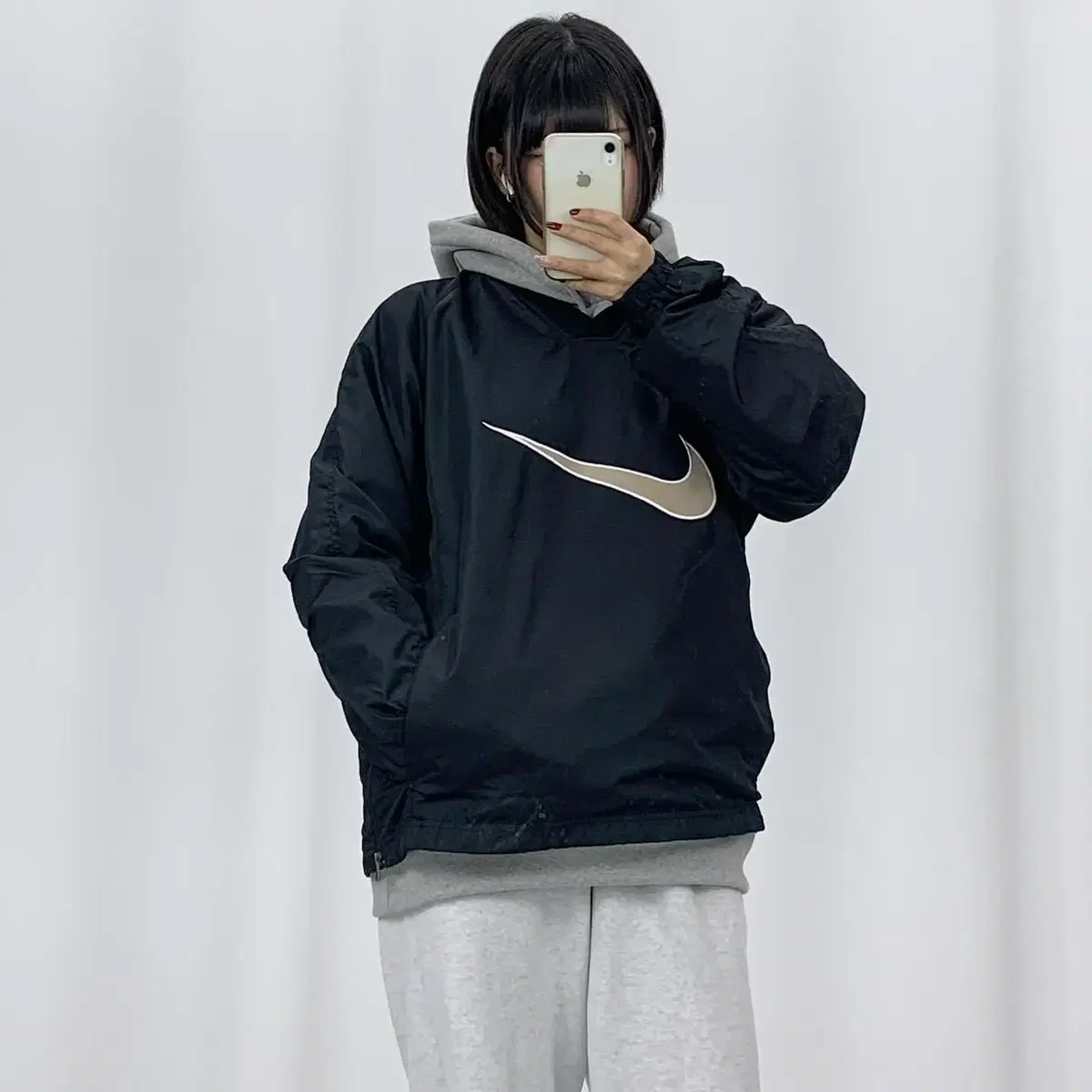 [XL]Nike Beige Vixen Warm Up Black CH3915