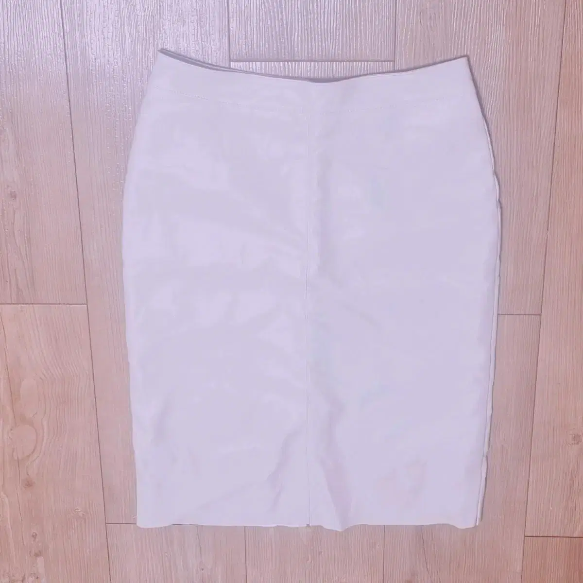 WTS Leather White Midi Skirt 1st fitting