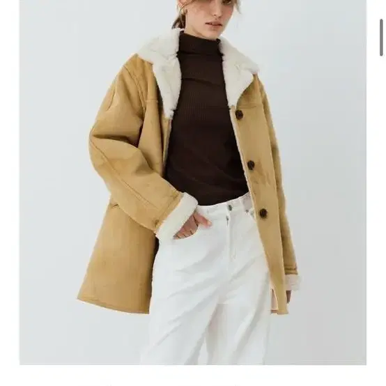 르 le  시어링 하프코트 shearling half coat