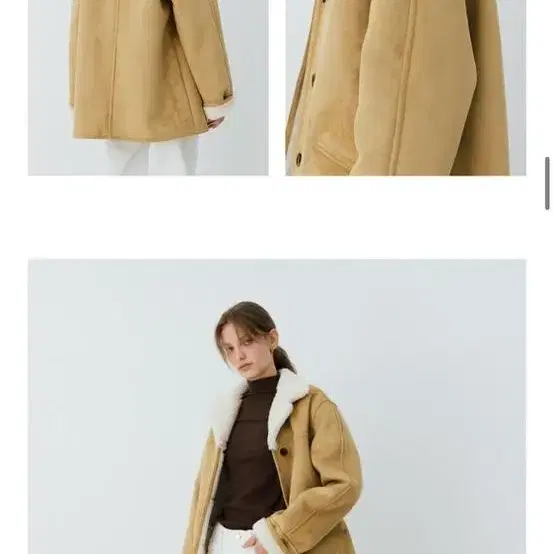 르 le  시어링 하프코트 shearling half coat