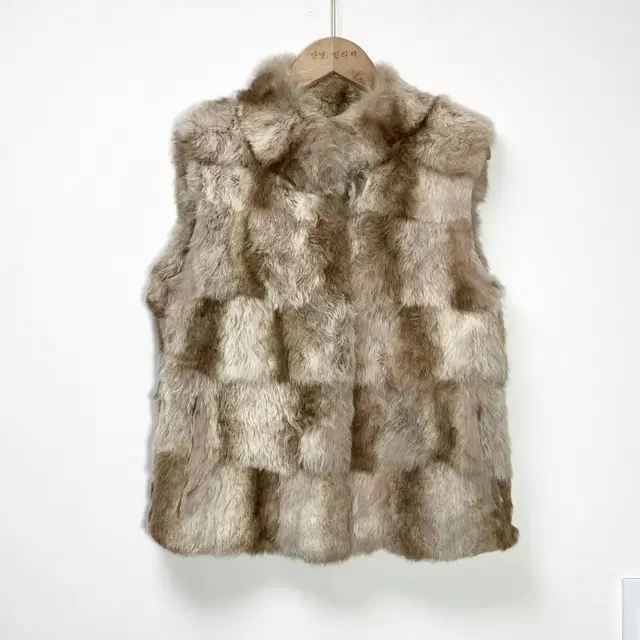 토끼털 조끼 Size M(90) Rabbit Fur Best