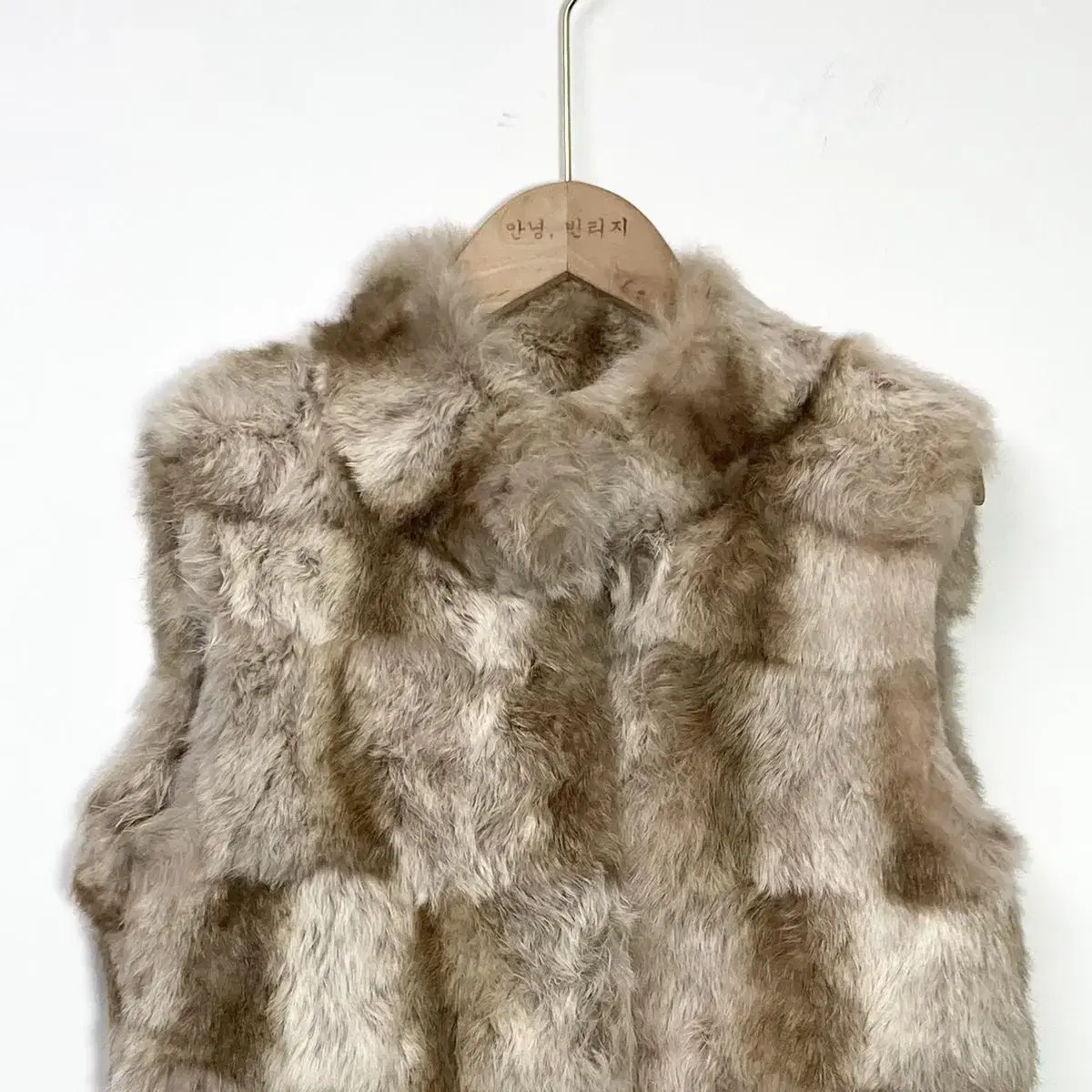 토끼털 조끼 Size M(90) Rabbit Fur Best