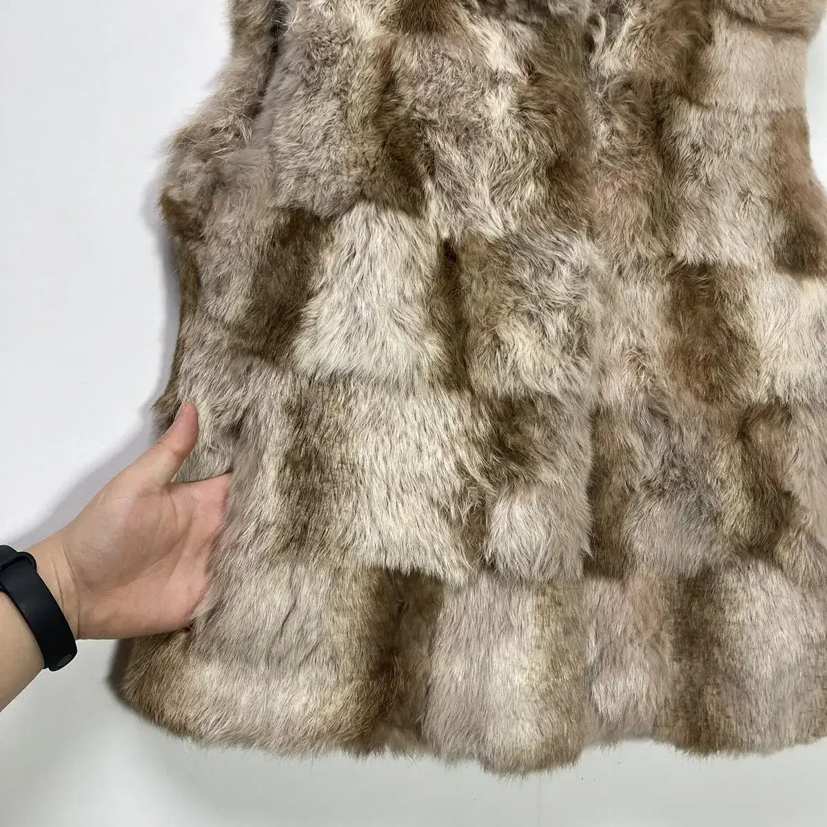 토끼털 조끼 Size M(90) Rabbit Fur Best