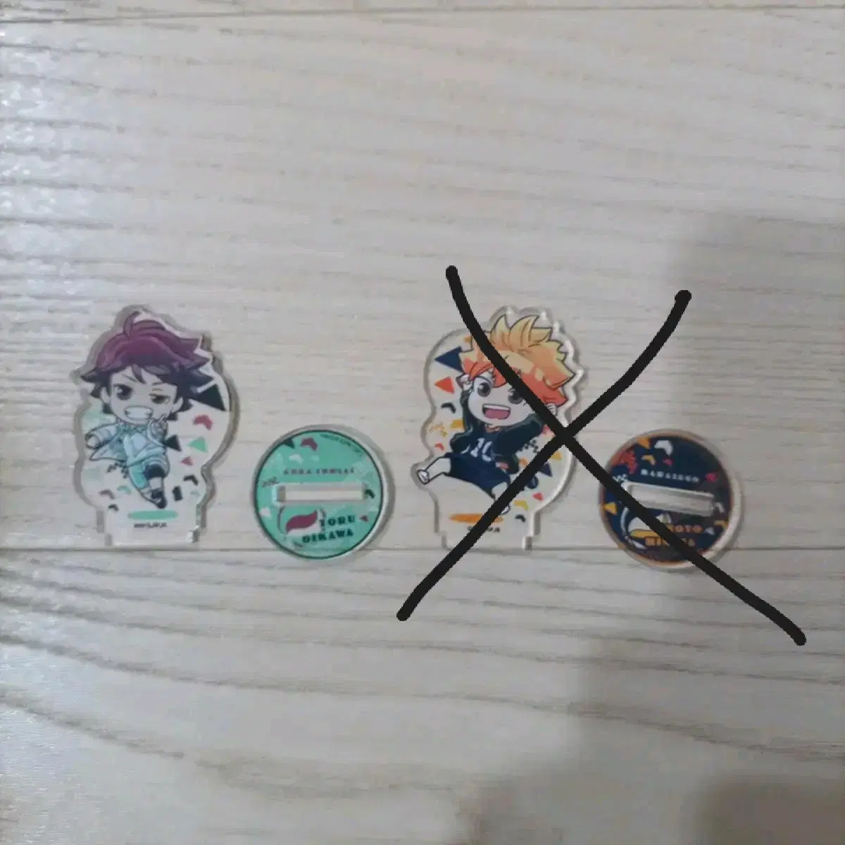 Haikyuu acrylic hinata Oikawa Gacha official goods Stand