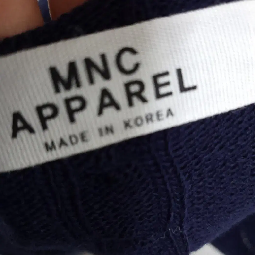 mncapparel 여성 네이비 케이블 니트 원피스 66