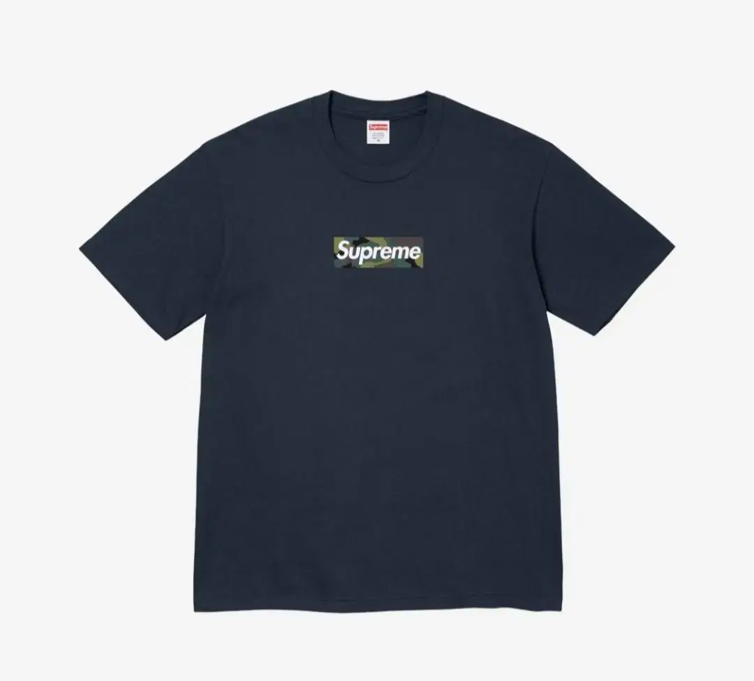 Genuine) Supreme 23FW Box Logo T-Shirt Navy